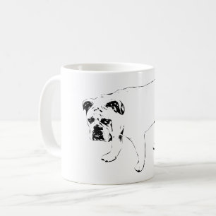 Café Un comienzo suave, taza de arte Bulldog