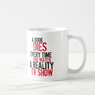 Café Un libro muere cada vez que usted mira la taza de