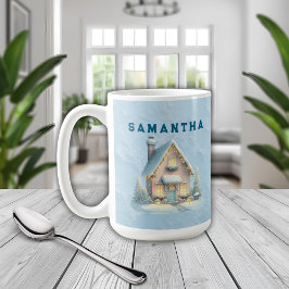 Café Un regalo de Navidad acogedor: taza con nombre per