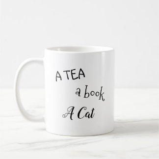 Café "Un té, un libro, taza de un gato"