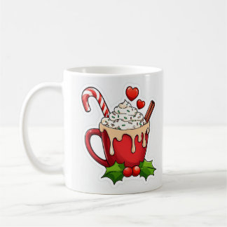 Café Una deliciosa taza de bebida caliente de Navidad