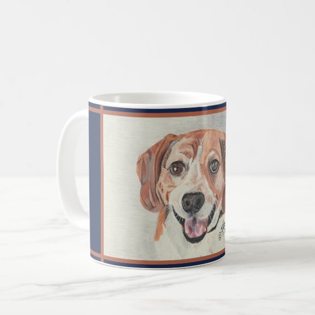 Café Una hermosa taza para amantes de Beagle (Anverso izquierdo)
