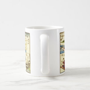 Café Una mezcla de moda de taza inglesa de las palabras