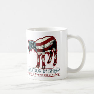 Café Una nación de la taza de las ovejas