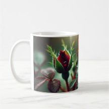 Una rosa para ti: Taza elegante de flores rojas