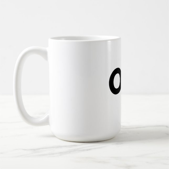 Café UNA simple taza de tipografía (Izquierda)