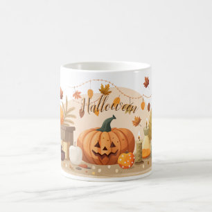 Café Una taza con una huella de Halloween, estética Mug