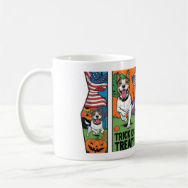 Café Una taza de Halloween graciosa y graciosa con perr