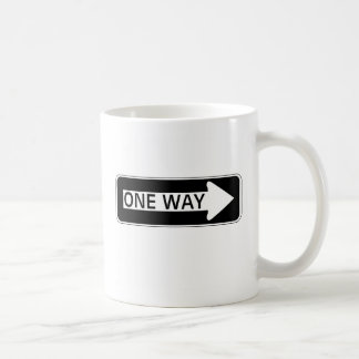 Café Una taza de la muestra de la manera