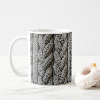 Café Una taza de tejido de punto