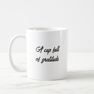 Café Una taza llena de gratitud