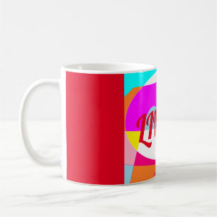 Café Una taza para el diseño mixto de Linda