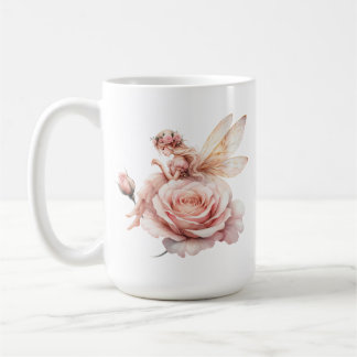 Café Una taza rosa de hada linda