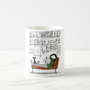 Café Una tranquila tarde de lectura Taza para amantes