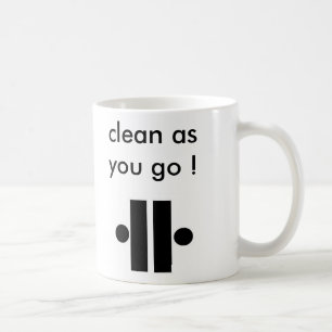 Café ¡Unity2, Unity5, limpio como usted van! , taza de