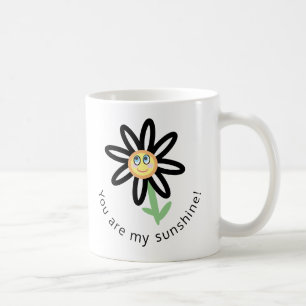 Café Usted es mi taza feliz linda de la flor de la