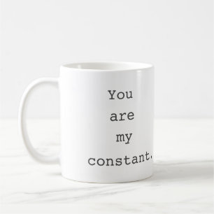 Café Usted es mi taza romántica perdida TV constante de