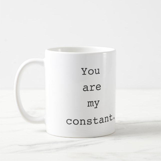 Café Usted es mi taza romántica perdida TV constante de (Izquierda)