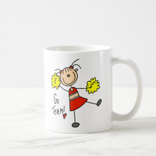 Café Va la taza de la animadora del equipo