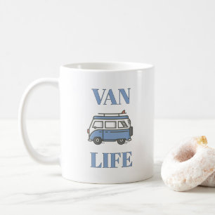 Café ¡VAGABUNDEA! 🚐 Taza de dibujos animados de vida e