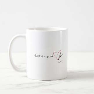 Café Valentines mug: "Sólo una taza de amor"