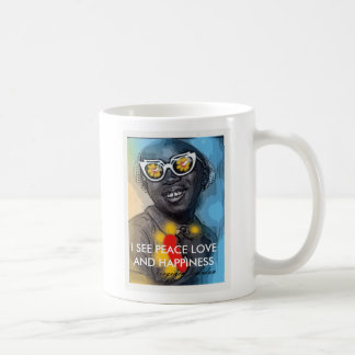 CAFÉ VEO LA TAZA DE LA FELICIDAD DEL AMOR DE LA PAZ