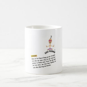 Café Verdad positiva cómica del "optimismo" de la taza