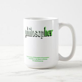 Café verde de la taza del filósofo