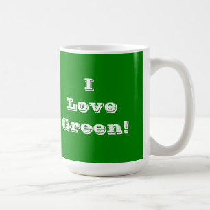 Café Verde del amor de la taza I