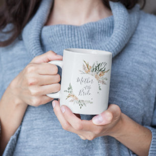 Café Verdor Floral Taza de la Madre de la Novia