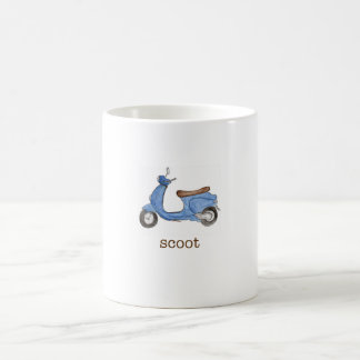 Café Vespa del azul de la taza de PKM