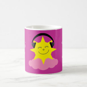 Café Vida de Lovin en mi taza rosada de la recuperació