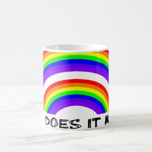 Café Video de la Taza del Arcoiris Doble