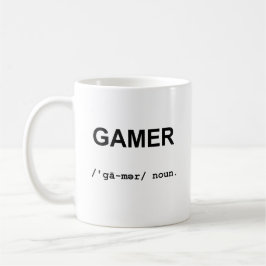 Café VIDEOJUGADOR con la taza de los símbolos fonéticos