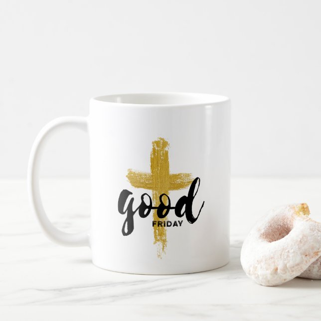 Café Viernes Santo | Taza Clásica de Fe #11 (Con donut)