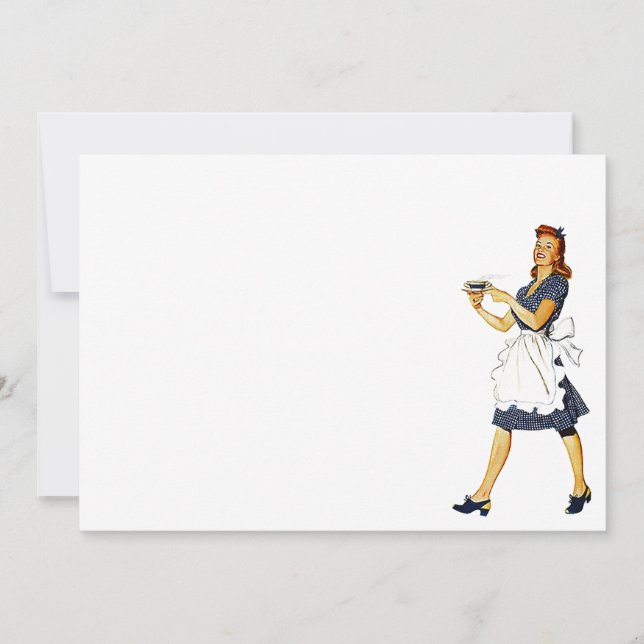 Café Vintage Klatch klatsch Blank Invitación (Anverso)