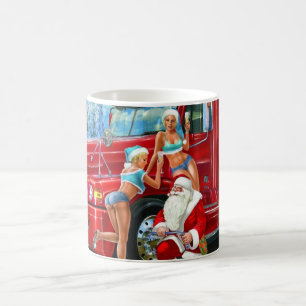 Café Vintage Papá Noel y taza del navidad de Pin-UPS