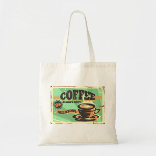 Café Vintage Siempre Caliente Bolsa De Tote