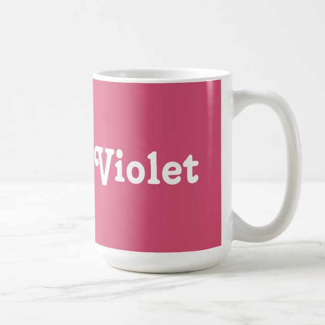 Café Violeta de la taza (Derecha)