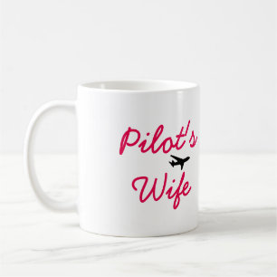 Café Viviendo la taza de la esposa del piloto ideal