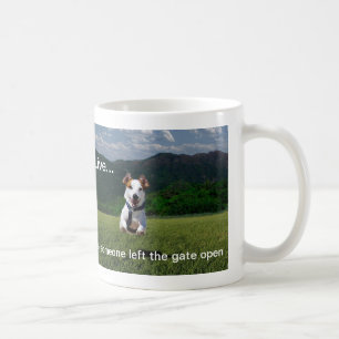 Café "Vivo como alguien dejó a puerta " la taza de caf