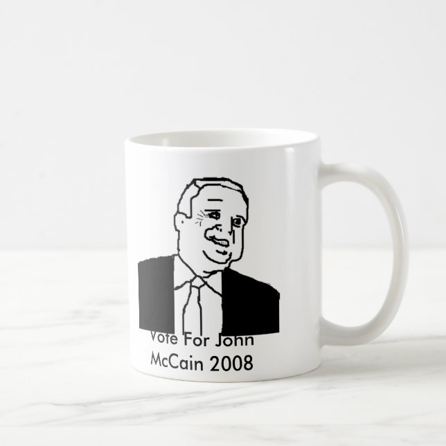Café Voto para la taza de John McCain (Derecha)