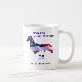 Café Voto para una taza más pequeña de Weiner