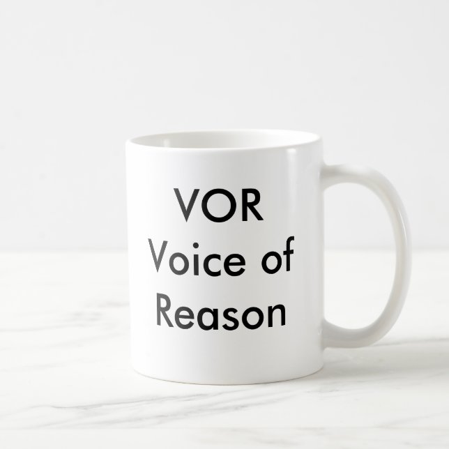 Café Voz del VOR de la taza de la razón (Derecha)