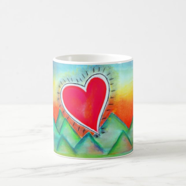 Café Vuelo de la taza del corazón (Centro)