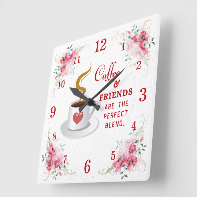 Café y amigos combinan perfectamente el reloj de p (Ángulo)