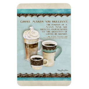 Café y chocolate Java - imán de la decoración d