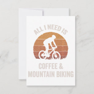 Café y ciclismo de montaña Vintage descenso en bic