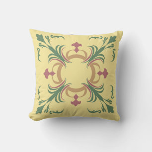 Café y Cojín decorativo reversible de la menta