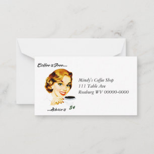 Café y consejo retro para amas de casa